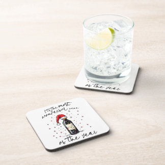 The Most Wonderful Wine Of The Year  Beverage Coaster