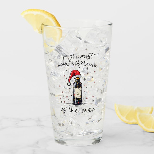 The Most Wonderful Wine Of The Year  Glass (Front Ice)