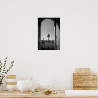 The Mosta Dome Through the Archway Poster