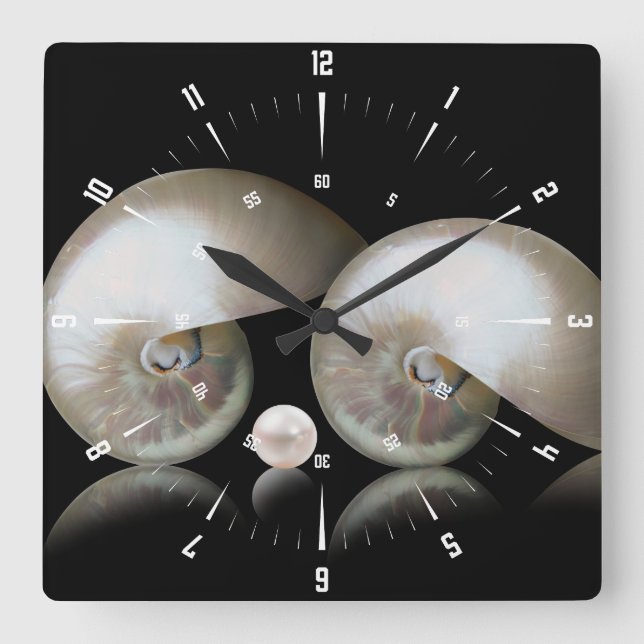 The Mother of Pearl Square Clock (Front)