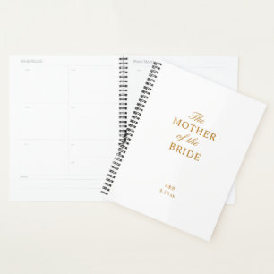 The Mother of the Bride Gold White Planner