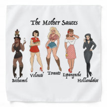 The Mother Sauces Pin Up Bandana