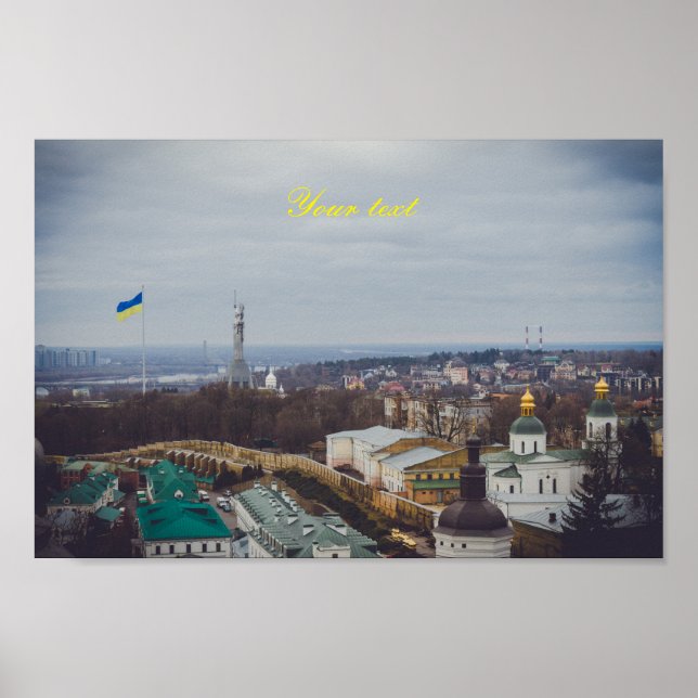 The Motherland Monument in Kyiv Poster (Front)