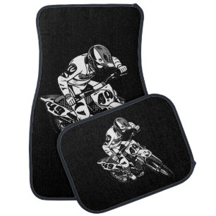The Motocross Racer - Motocross Rider Car Floor Mat