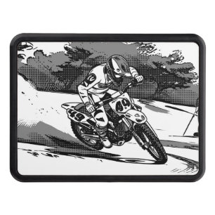 The Motocross Racer - Motocross Rider Hitch Cover