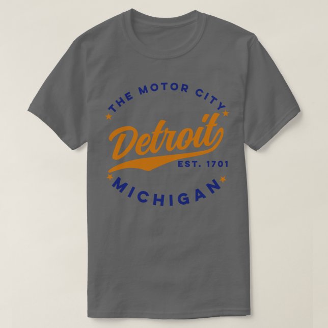 The Motor City Detroit T-Shirt (Design Front)