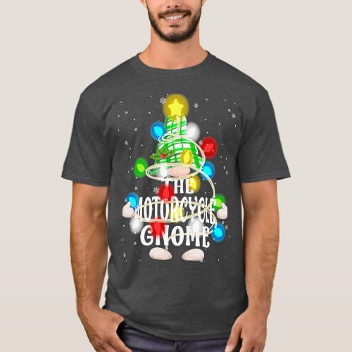 The Motorcycle Gnome Christmas Matching Family Gro T_Shirt