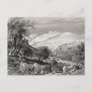 The Mount of Olives, from Mount Zion Postcard