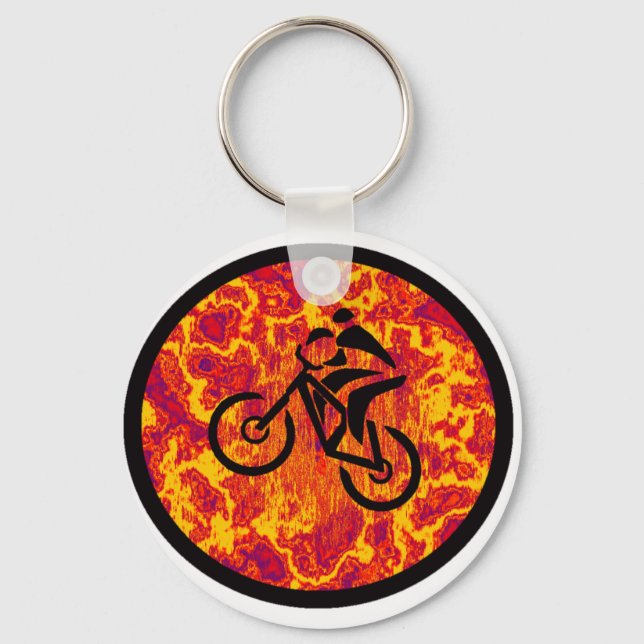 THE MOUNTAIN BIKER KEYCHAIN (Front)