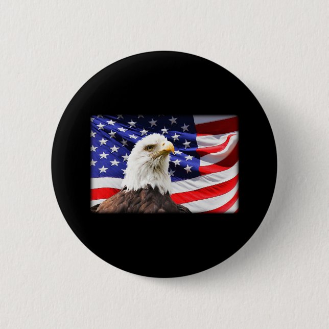 The Mountain Independence Eagle Button (Front)