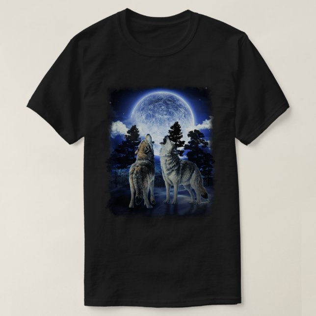 The Mountain Men's Wolf native american T-Shirt (Design Front)
