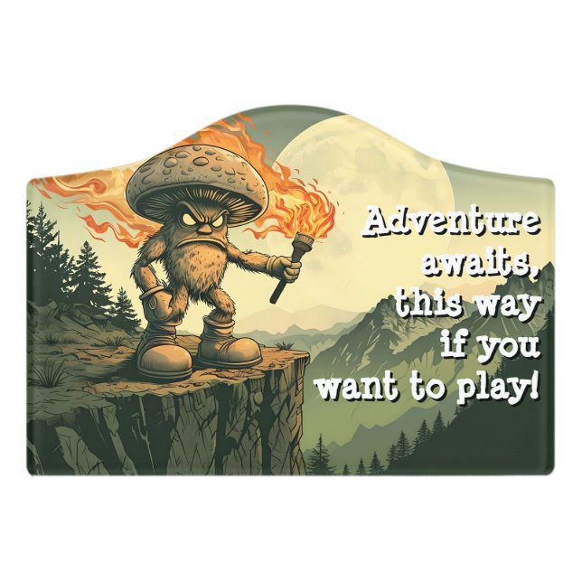 The Mountain Rover Door Sign (Small Crest Front)