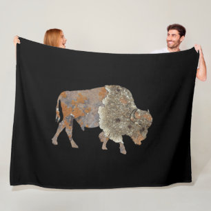 The Mountain Spirit Buffalo Fleece Blank Blanket