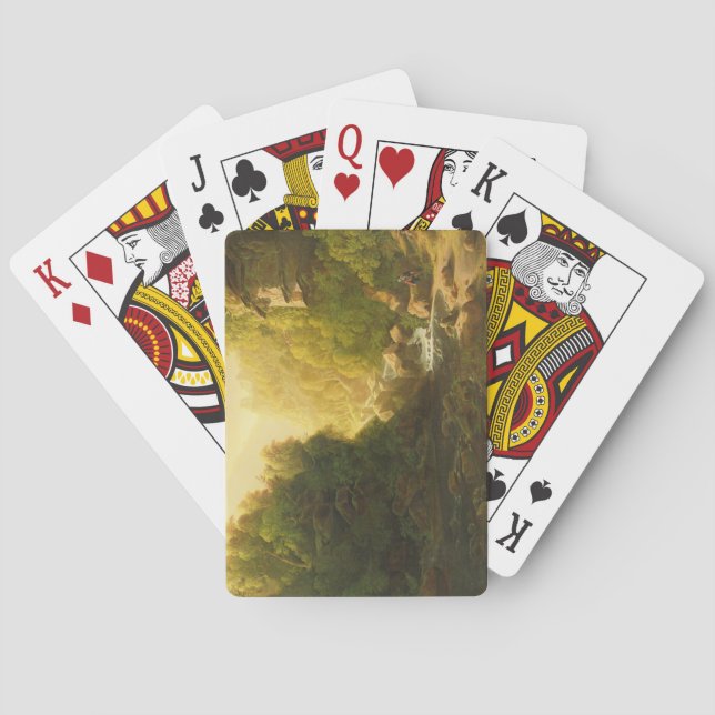 The Mountain Torrent, c.1820-30 (oil on canvas) Poker Cards (Back)