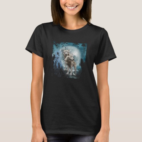 The Mountain Wolf Native American Unique Design T_Shirt