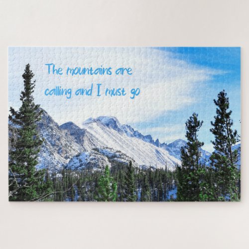 The Mountains Are Calling _ 20x30 inch Jigsaw Puzzle