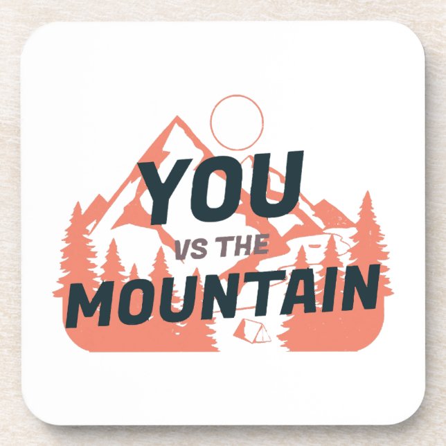 The Mountains are calling and I must go Beverage Coaster (Front)