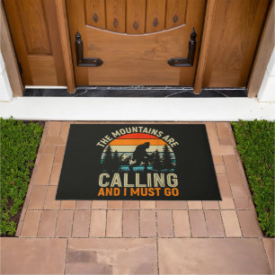 The Mountains Are Calling And I Must Go Doormat