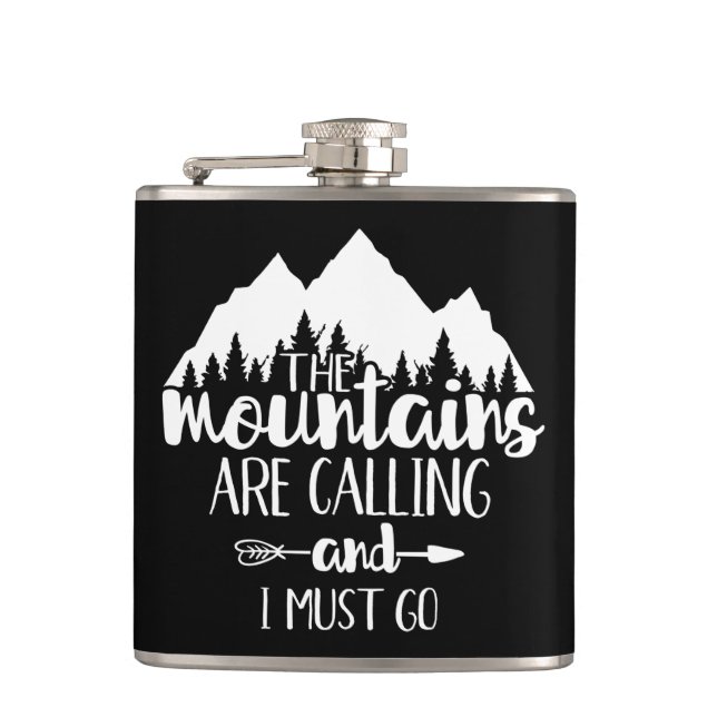 The Mountains Are Calling and I Must Go  Flask (Front)