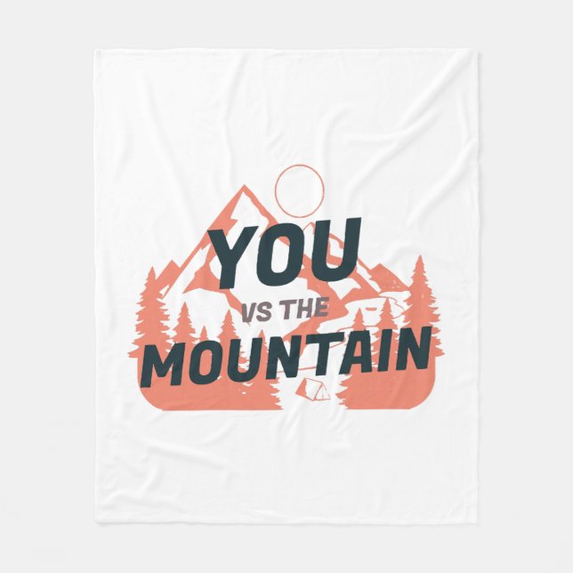 The Mountains are calling and I must go Fleece Blanket (Front)