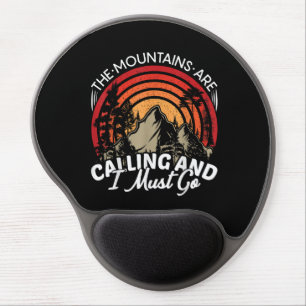 The Mountains Are Calling And I Must Go Gel Mouse Pad