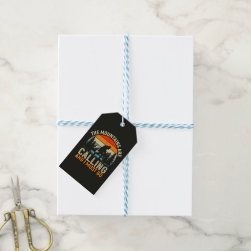 The Mountains Are Calling And I Must Go Gift Tags