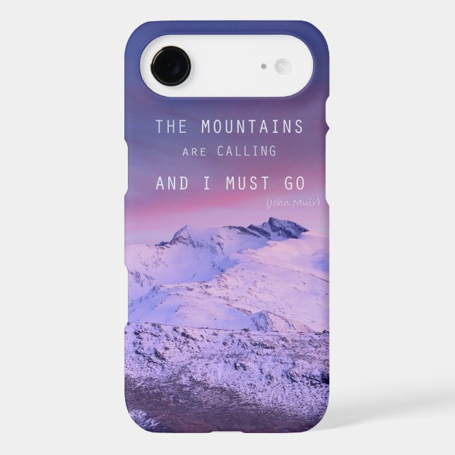 The mountains are calling, and i must go. John Mui Case-Mate iPhone Case (Back)