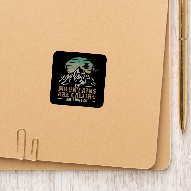 The Mountains Are Calling And I Must Go Patch (On Folder)