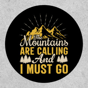 The mountains are calling and i must go patch