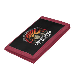 The Mountains Are Calling And I Must Go Tri-fold Wallet