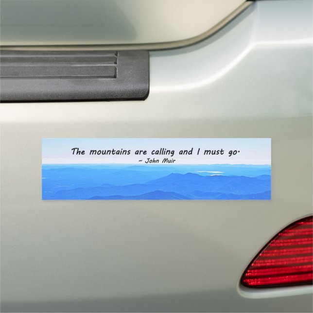 The Mountains are Calling Bumper Magnet (In Situ)