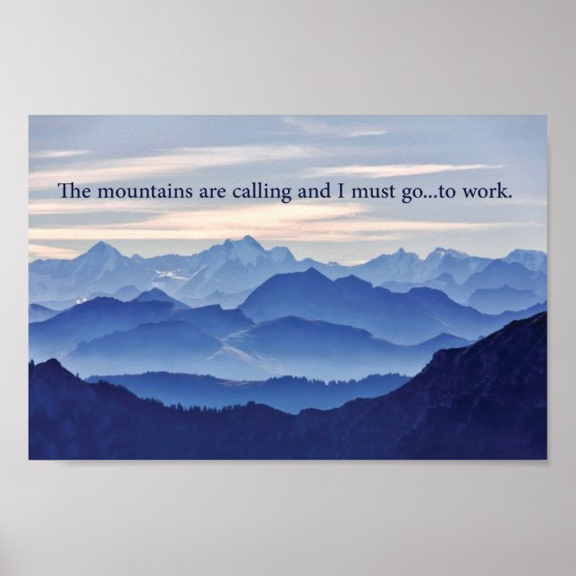 The Mountains are Calling, BUT... Poster (Front)