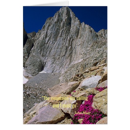The Mountains are Calling Cards (Front)
