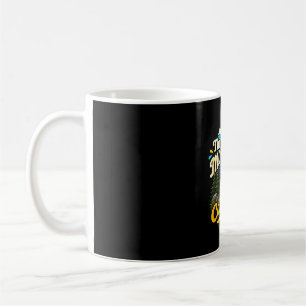 The mountains are calling funny hiking backpack coffee mug