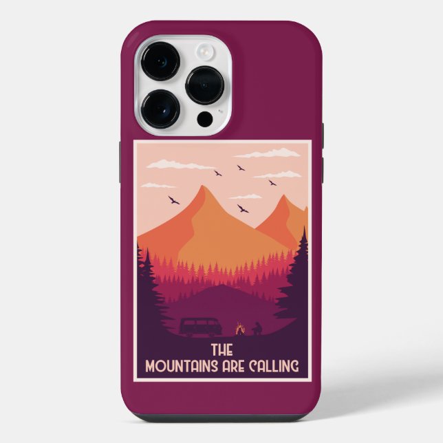 The Mountains Are Calling Iphone Case (Back)