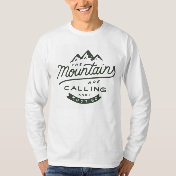 mountains calling t shirt