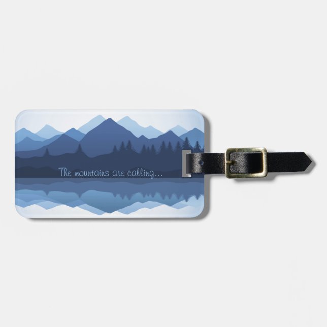 The Mountains are Calling Luggage Tags (Front Horizontal)