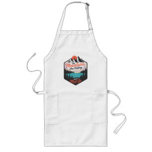 The Mountains Are Calling - Nature Adventure Long Apron