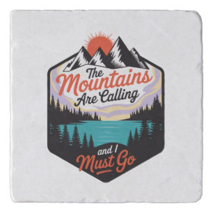 The Mountains Are Calling - Nature Adventure Trivet