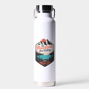 The Mountains Are Calling - Nature Adventure Water Bottle