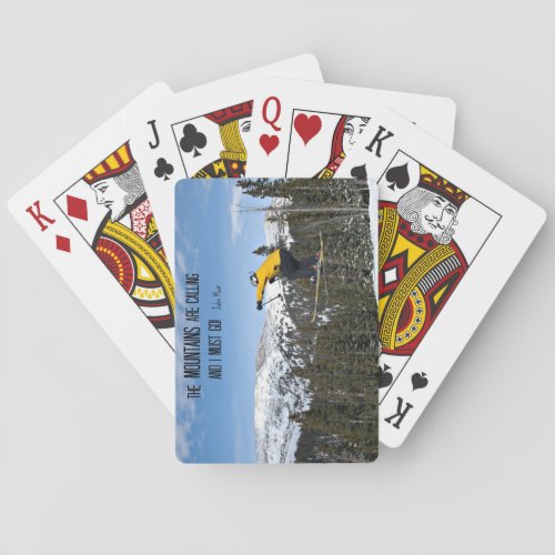 The Mountains are calling Poker Cards