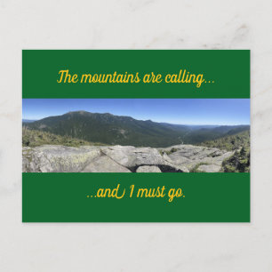 The Mountains are Calling Postcard