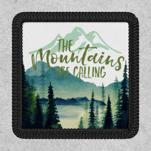 The Mountains Are Calling   Retro Camp Patch