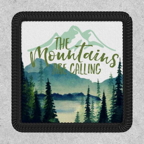 The Mountains Are Calling  Retro Camp Patch