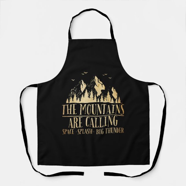The Mountains are Calling Space Splash Big Thunder Apron (Front)