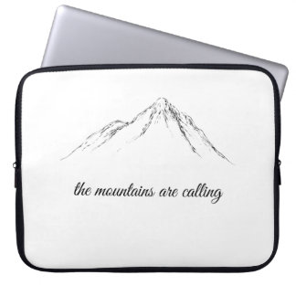 the mountains are calling square sticker T-Shirt T Laptop Sleeve