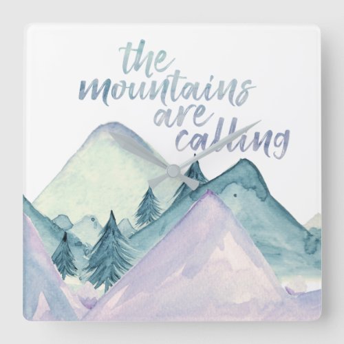 The Mountains Are Calling Wall Clock