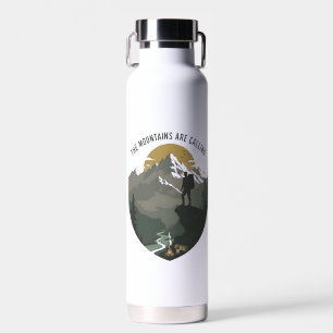The Mountains Are Calling Water Bottle