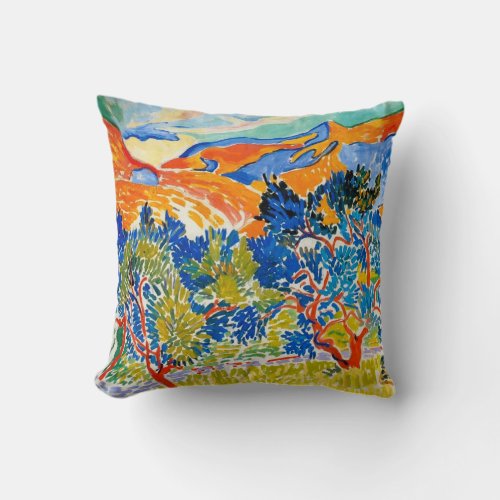 The Mountains at Collioure  Andre Derain  Throw Pillow