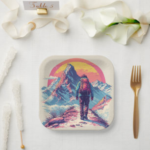 the mountains Birthday or Shower Paper Plates